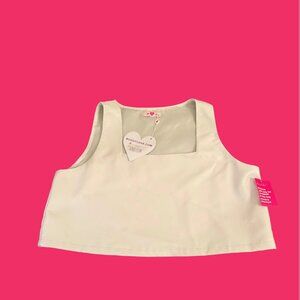 Buddy Love Manning Top – Powder (White Leather) XL NWT